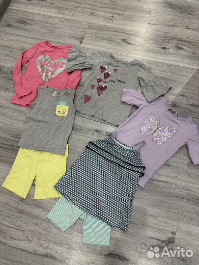 Вещи пакетом на девочку carters 4-5 лет