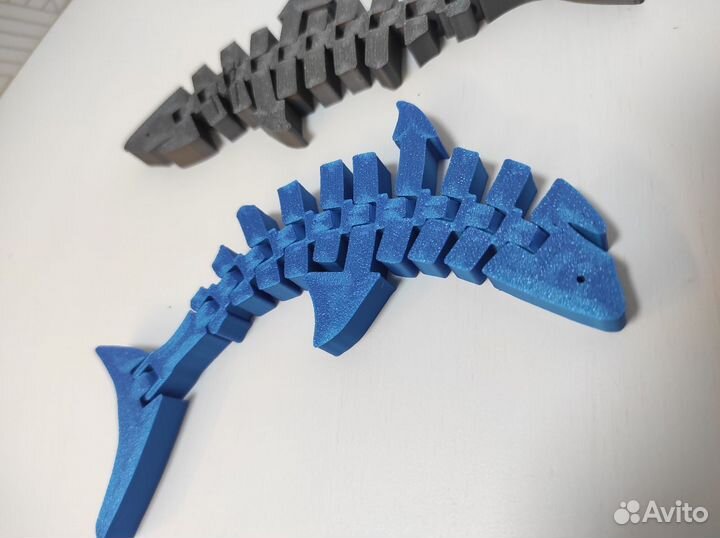 Акула гибкая 3д