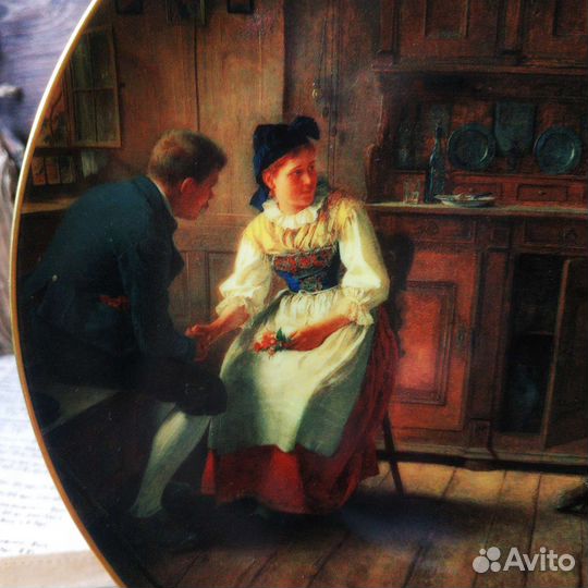 Антиквариат из Европы. Коллекционная тарелка