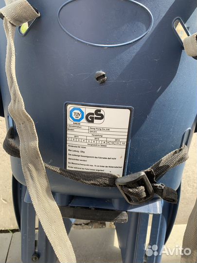 Детское кресло для велосипеда велокресло