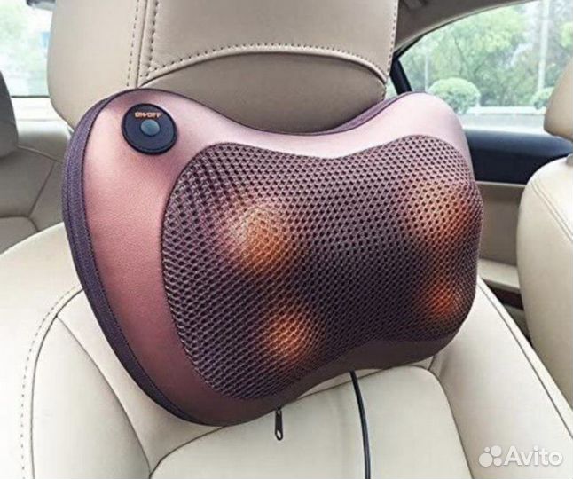 Массажная подушка массажер для спины шеи плеч