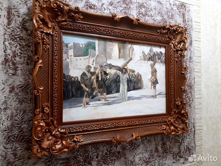 Картина холст/масло. Дорога на Голгофу