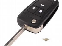 Корпус ключа для Chevrolet Шевроле HU100 с лого