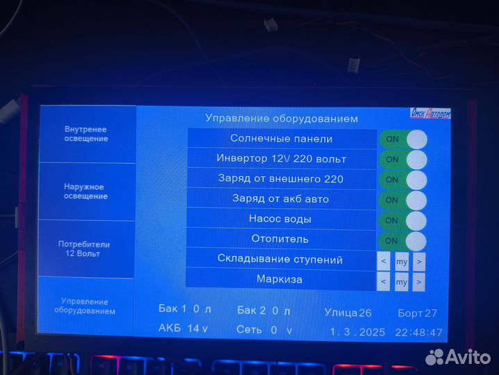 Управление Автодомом