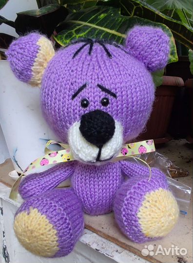 Вязаные игрушки Мишка