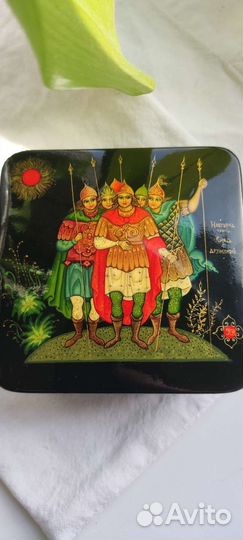 Шкатулка палех СССР миниатюра