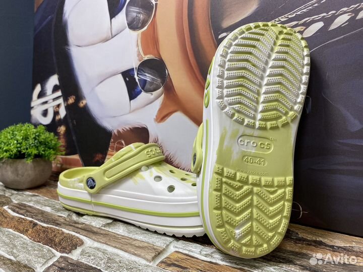 Crocs сабо женские градиент