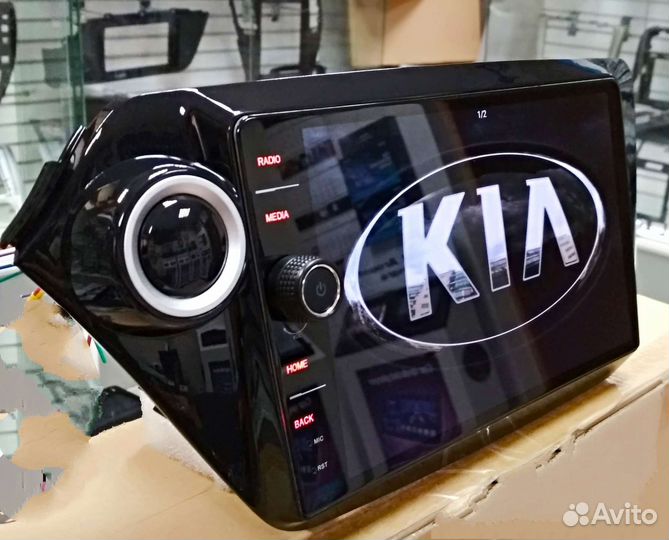 Kia Rio 3 магнитола Android с крутилкой