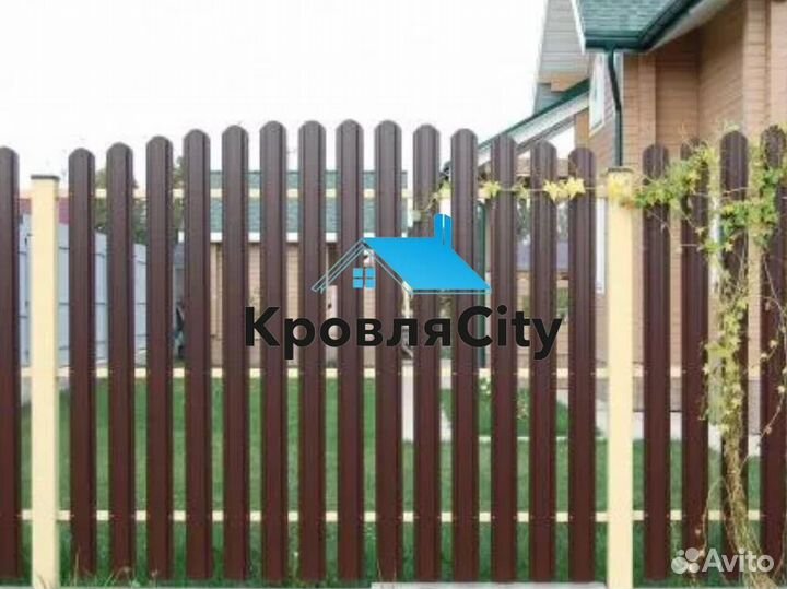 Штакетник металлический / евроштакетник