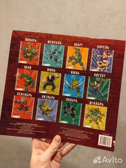 Календарь Черепашки ниндзя 2009 год