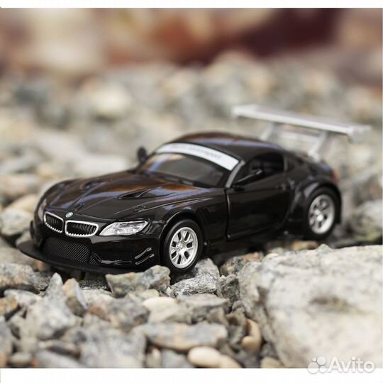 Машина металлическая BMW Z4 GT3 1:38, чёрный