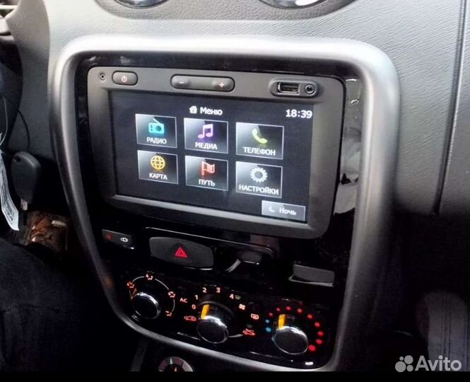 Штатная магнитола на Renault Duster