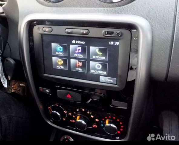 Штатная магнитола на Renault Duster