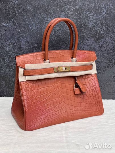 Сумка Hermes Birkin 30 см кожа крокодила