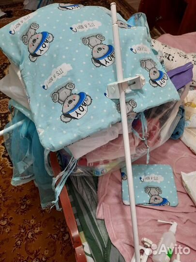 Бортики и балдахин в кроватку