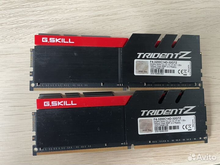 Оперативная память g.skill tridenz 16x2 3200cl14