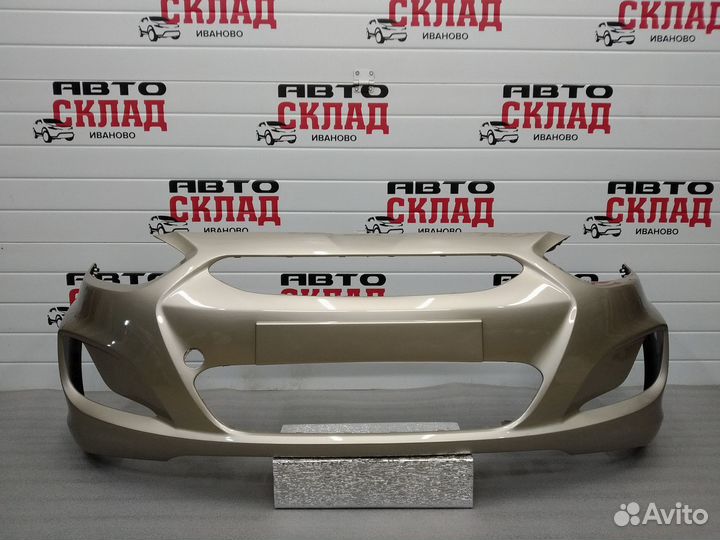 Бампер передний Солярис (2011-2014) в цвет авто