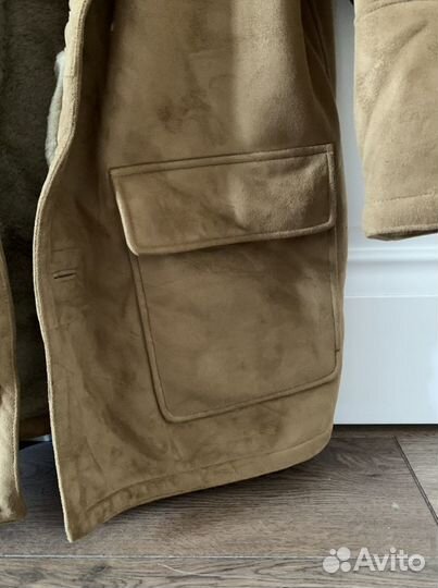 Куртка дубленка из искусственной замши 48 (М)