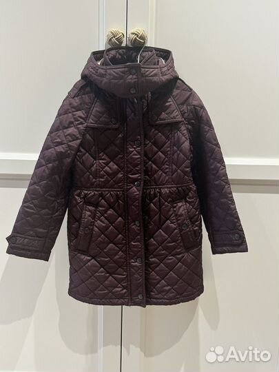 Стеганое пальто Burberry на девочку