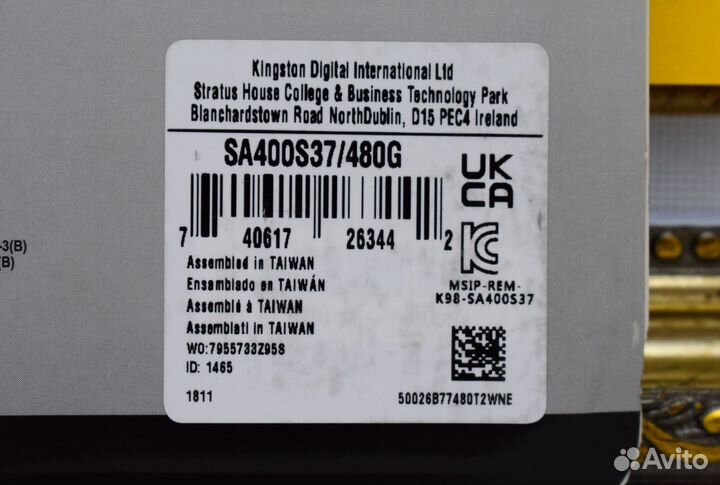 KingSton SSD 480 гб A400