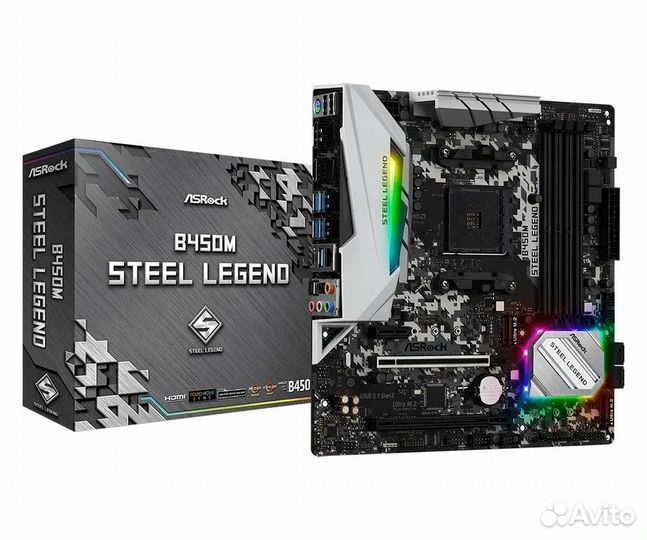 Ryzen 5 2600+asrock b450m steel legend+8gb DDR4+