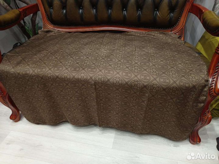 Теплый платок шаль 1.00см chanel италия