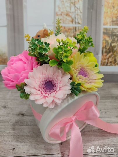 Букет цветов из мыла