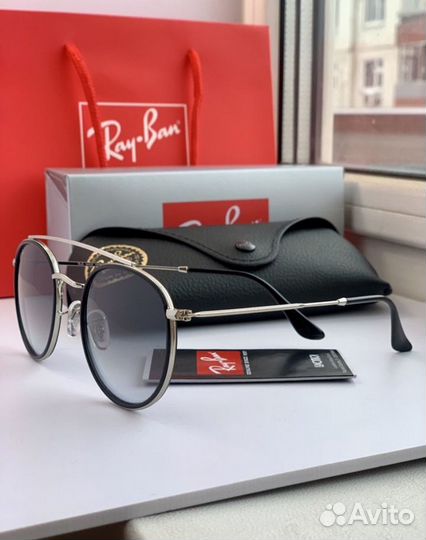 Очки ray ban round double bridge