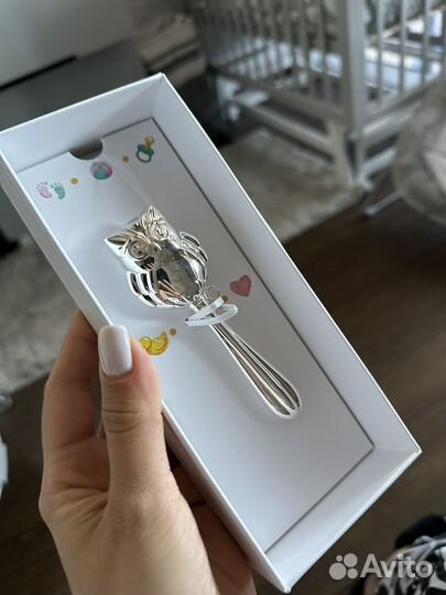 Детские погремушки из серебра Sokolov