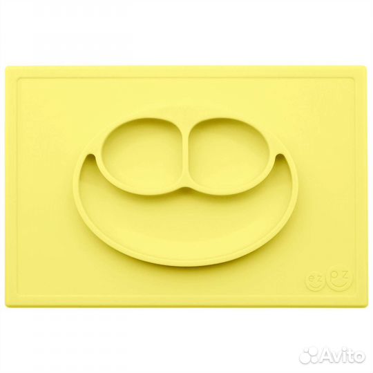 Тарелка силиконовая детская ezpz Happy mat