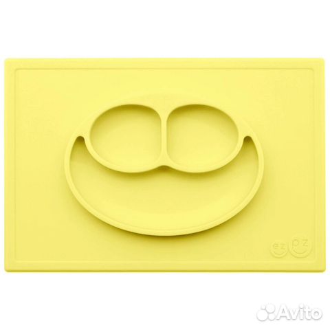 Тарелка силиконовая детская ezpz Happy mat