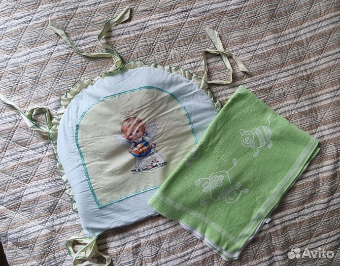 Бортик на кровать + одеяло детское