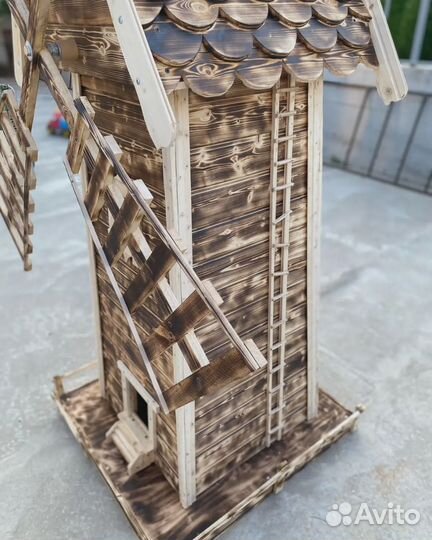 Мельница. Декор для сада. Ручная работа. Дерево