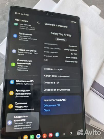 Samsung galaxy Tab a 7 lite LTE (с симкартой)