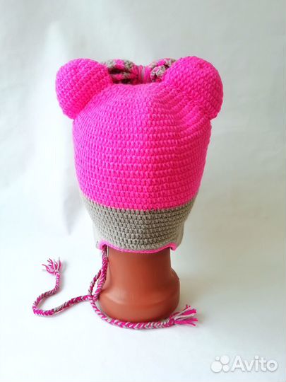 Шапка детская зимняя для девочки 48 см