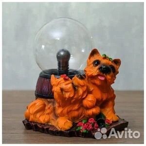 Плазменная лампа risalux Собачки с бантиком