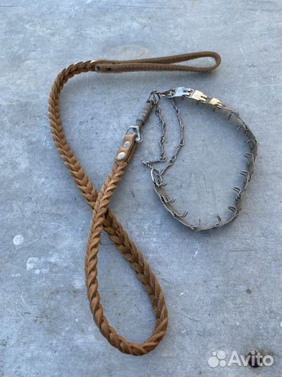 Поводок для собак из натуральной кожи