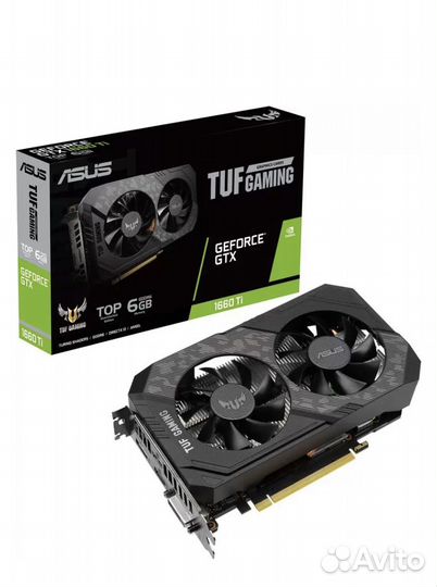 Продам видеокарты 6600xt - pulse, 1660ti - Asus