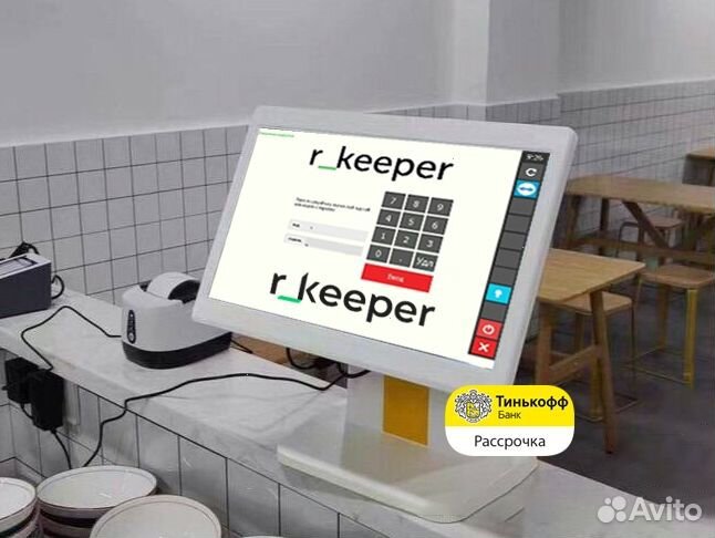 Комплект r keeper касса для кафе столовой
