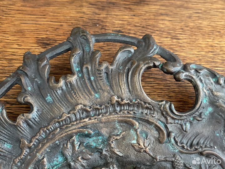 Бронзовое блюдо. Тарелка. хix век. Италия