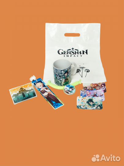 Подарочный бокс Genshin Impact Геншин Импакт аниме