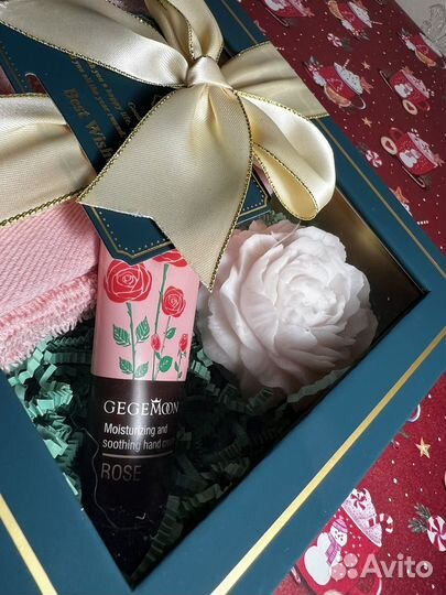 Подарок Подарочный Набор полотенце мыло крем