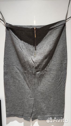 Юбка карандаш серая 32 (42 РФ) Mohito Basic