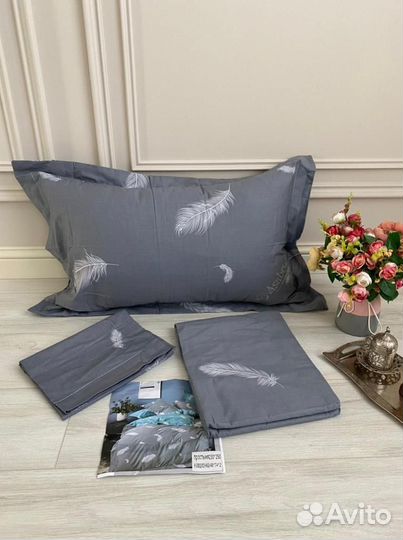 Простыня с 2 наволочками