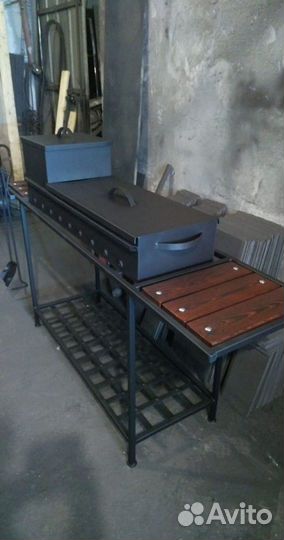 Мангал с крышкой сталь 4 мм