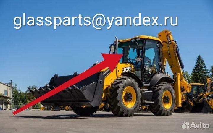 Jcb 3cx-4cx стекло лобовое верхнее (триплекс)