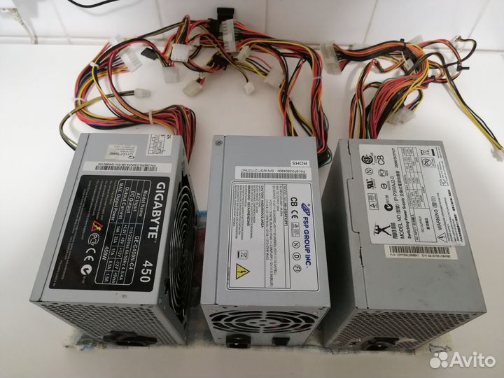 Блоки питания gigabyte 450Вт и FSP 400Вт