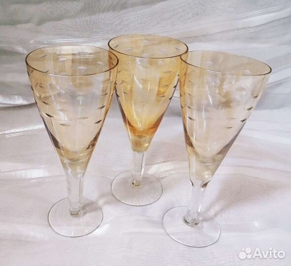 Бокалы цветное стекло