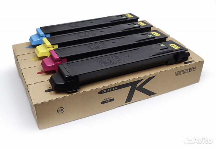 Комплект картриджей, чипы TK-8118 kyocera (неориг)