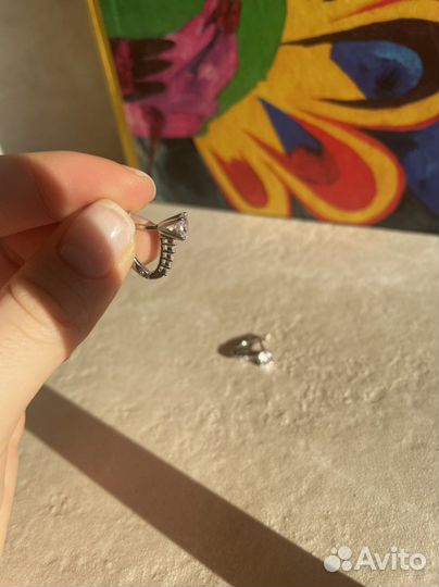 Серебряные серьги с фианитами